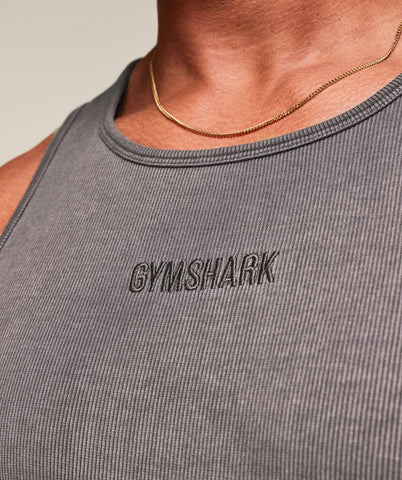 Washed Premium Ribbed Tank