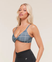 Printed Twist Front Bralette