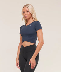 Crossover Midi Top with Shelf