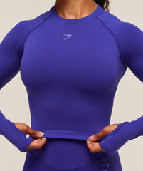 Activate Long Sleeve Crop Top