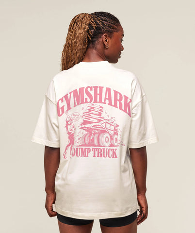 Dump Truck Graphic Oversized T-Shirt