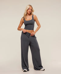Waffle Cropped Tank