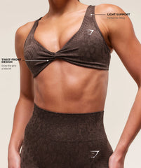 Adapt Animal X Whitney Seamless Twist Front Bra