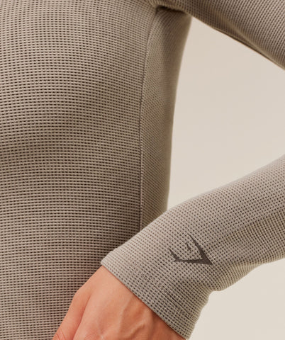 Waffle Long Sleeve Top