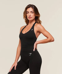 Vital Halter Neck Tank With Shelf