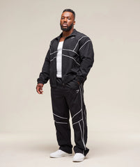 Retro Crinkle Track Jacket