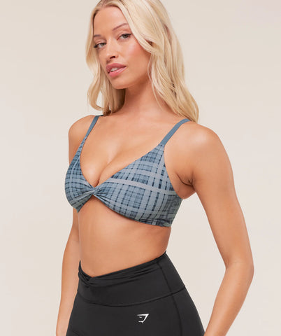 Printed Twist Front Bralette