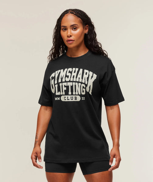 Lifting Club Graphic Oversized T-Shirt