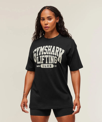 Lifting Club Graphic Oversized T-Shirt