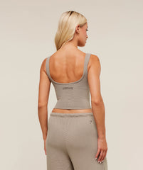 Waffle Cropped Tank
