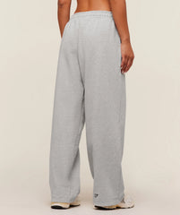 Fitness Embroidered Graphic Wide Leg Joggers