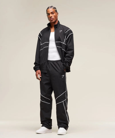 Retro Crinkle Track Pants
