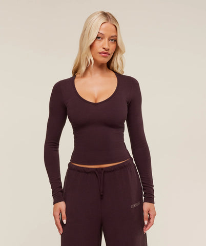 Waffle Long Sleeve Top