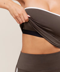 Piping Bandeau With Shelf