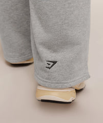 Fitness Embroidered Graphic Wide Leg Joggers