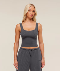 Waffle Cropped Tank