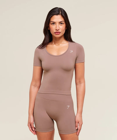 Everyday Seamless Tight Fit Crew Neck Tee