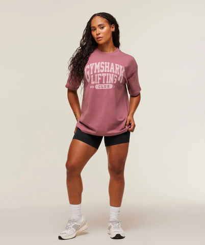 Lifting Club Graphic Oversized T-Shirt