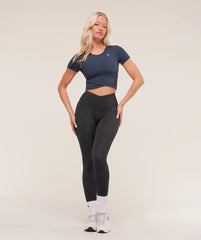 Crossover Midi Top with Shelf