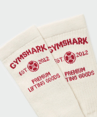 Weight Plate Crew Socks Single