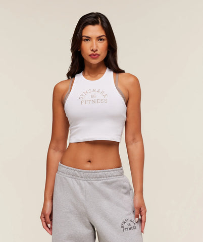Fitness Embroidered Graphic Tank