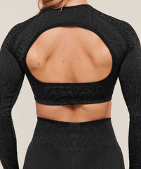 Adapt Animal Long Sleeve Crop Top
