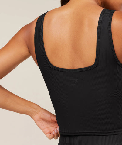 Ribbed Midi Tank With Shelf