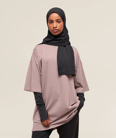 Covered Longline Cotton T-Shirt