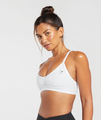 Ruched Strappy Sports Bra