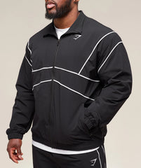 Retro Crinkle Track Jacket