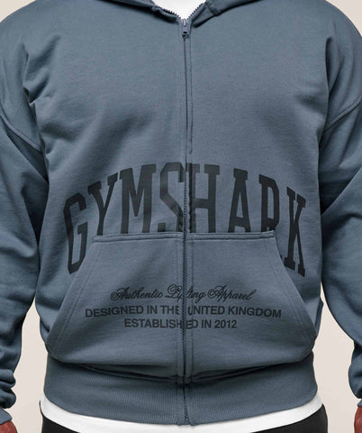 Collegiate Script Zip Up Hoodie