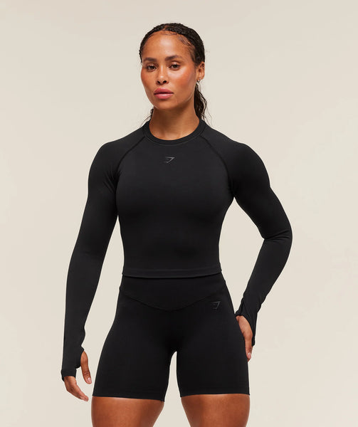 Activate Long Sleeve Crop Top