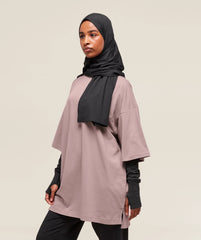 Covered Longline Cotton T-Shirt