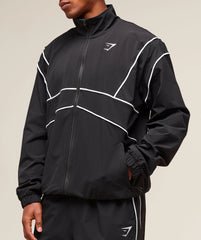 Retro Crinkle Track Jacket