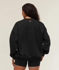 Lifting Club Graphic Oversized Crew Neck