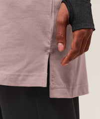 Covered Longline Cotton T-Shirt